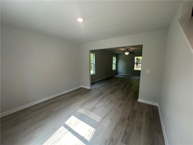 65 Emerald Ln, Covington, GA 30014 - spare room with wood finished floors and ceiling fan
