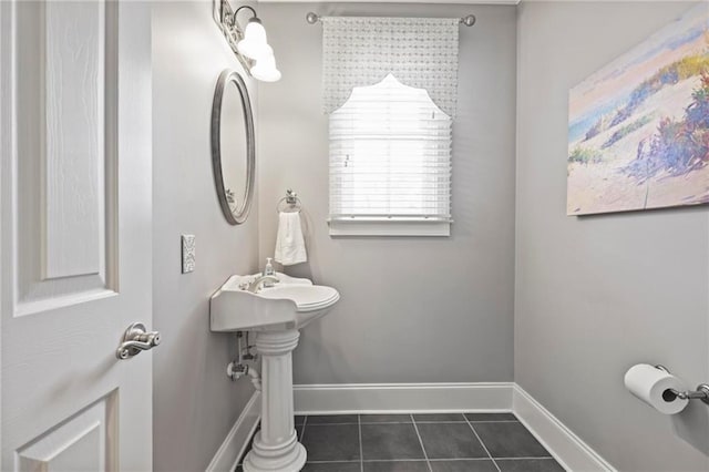 1605 Pavillion Ridge Dr SE, Smyrna, GA 30080 - bathroom featuring tile patterned floors and baseboards