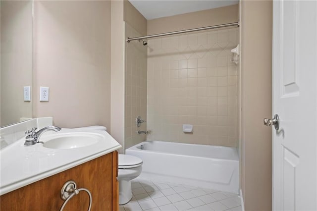 1605 Pavillion Ridge Dr SE, Smyrna, GA 30080 - full bathroom with tile patterned floors, vanity, and shower / tub combination