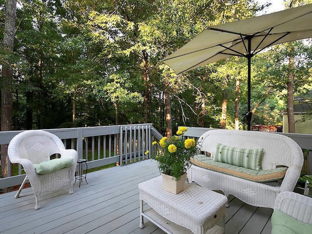 4601 Gann Xing SW, Smyrna, GA 30082 - view of wooden terrace