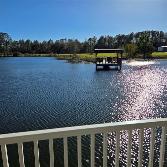 view of water feature