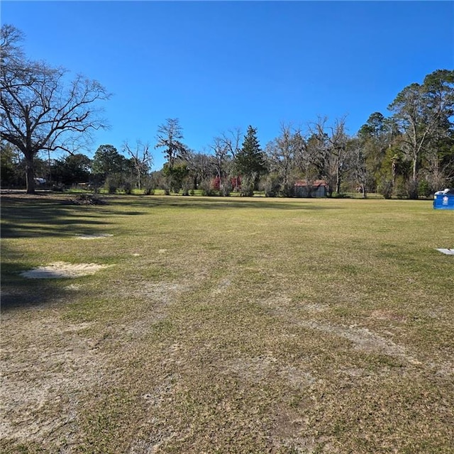 view of home's community with a yard