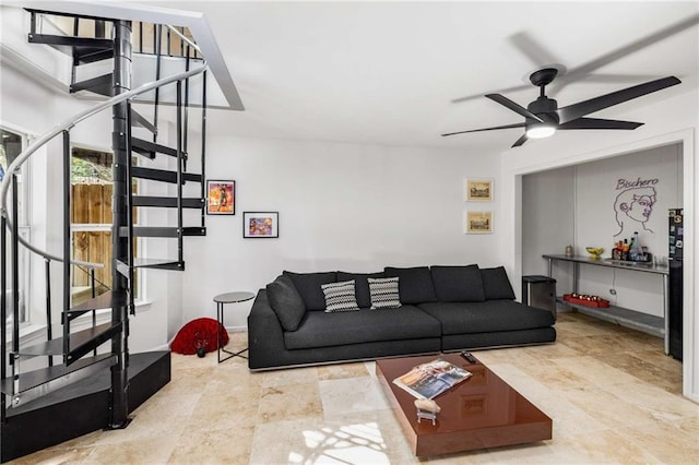 951 Glenwood Ave SE Unit 1805, Atlanta, GA 30316 - living area with a ceiling fan