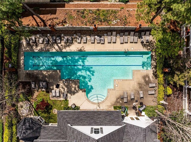 951 Glenwood Ave SE Unit 1805, Atlanta, GA 30316 - drone / aerial view of a pool