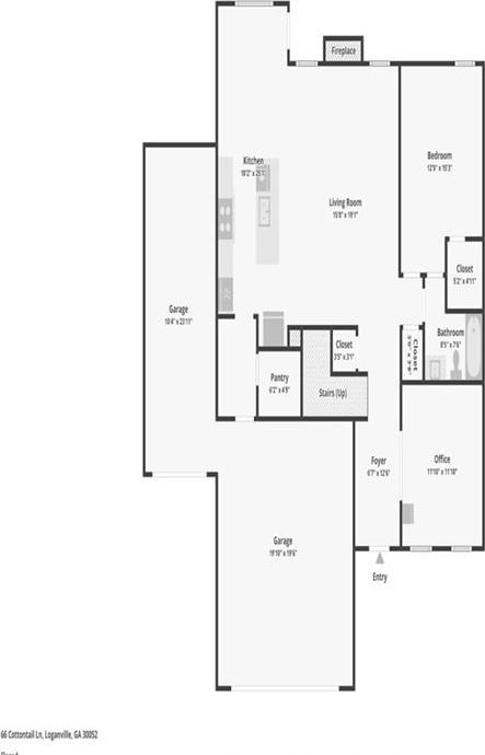 66 Cottontail Ln, Loganville, GA 30052 - floor plan / room layout