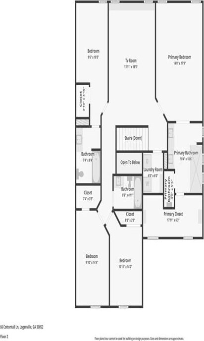 66 Cottontail Ln, Loganville, GA 30052 - property floor plan