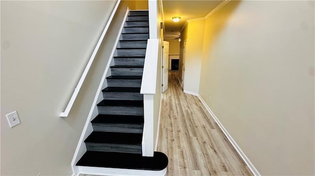 spare room with dark hardwood / wood-style flooring and ceiling fan