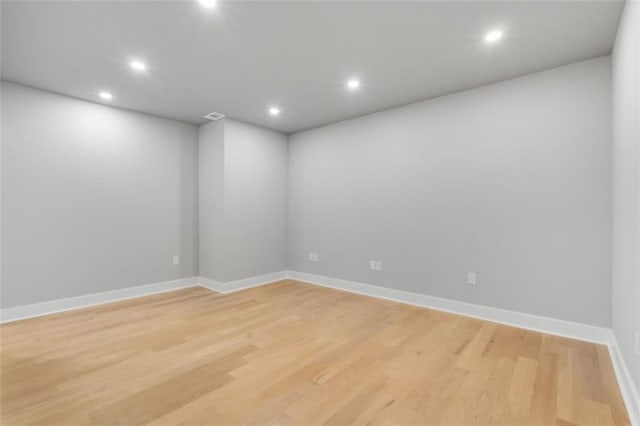 270 Boulder Dr, Roswell, GA 30075 - spare room featuring recessed lighting, light wood finished floors, and baseboards