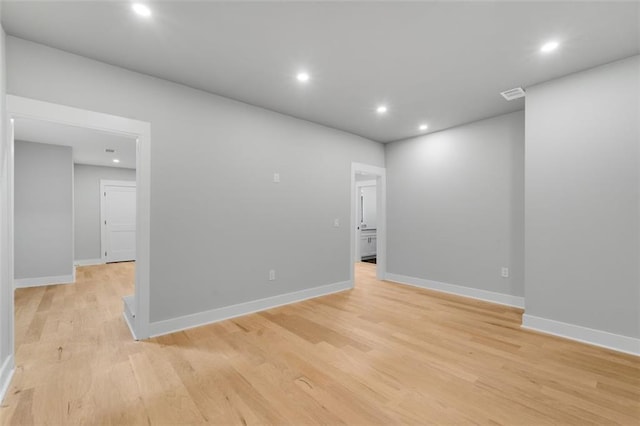 270 Boulder Dr, Roswell, GA 30075 - spare room with recessed lighting, light wood-type flooring, and baseboards
