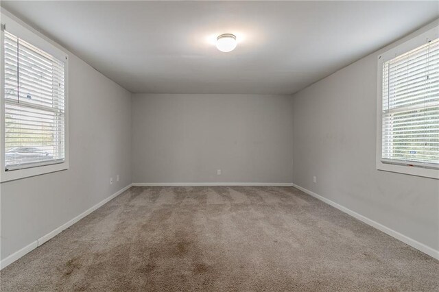 empty room with light carpet