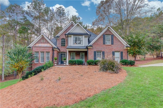 view of front of house featuring a front yard