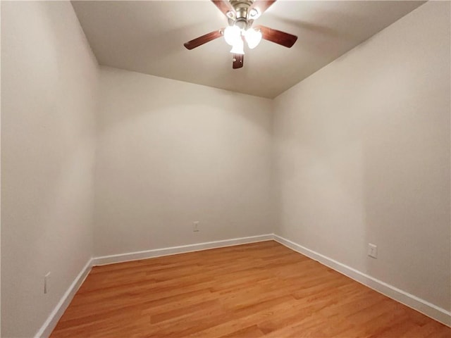 6001 Deer Springs Ln NW, Acworth, GA 30101 - unfurnished room featuring a ceiling fan, baseboards, and light wood-style flooring