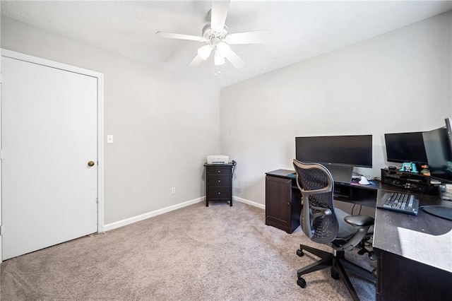 7060 Steel Wood Dr NW, Kennesaw, GA 30152 - office space with a ceiling fan, carpet floors, and baseboards