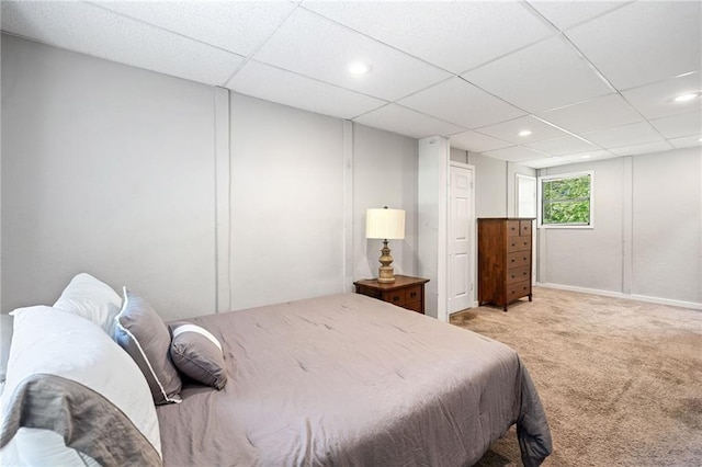 7060 Steel Wood Dr NW, Kennesaw, GA 30152 - carpeted bedroom with recessed lighting and a paneled ceiling