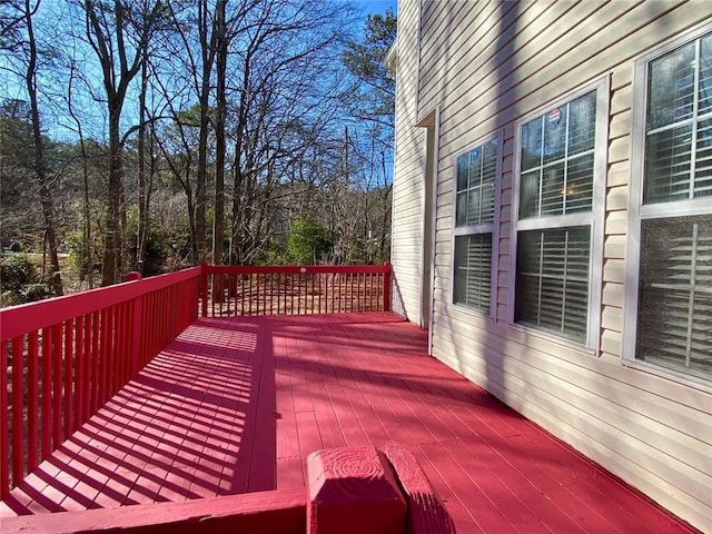 view of wooden terrace