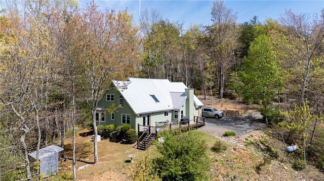 306 Pig Trl, Cherry Log, GA 30522 - aerial view with a forest view