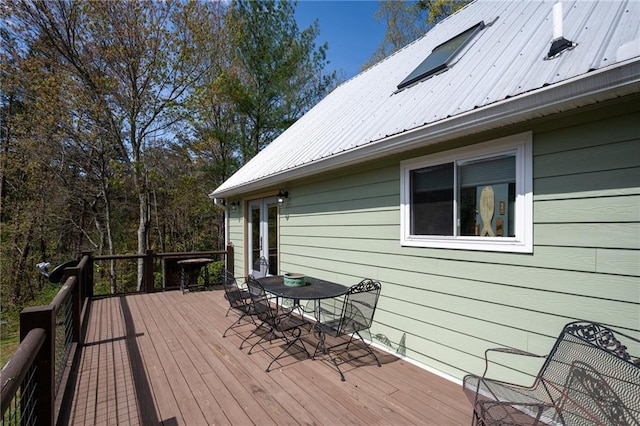 306 Pig Trl, Cherry Log, GA 30522 - deck with outdoor dining area