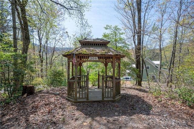306 Pig Trl, Cherry Log, GA 30522 - view of yard with a gazebo
