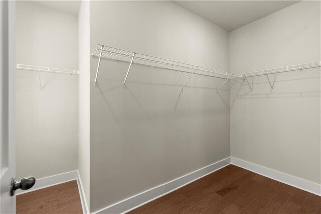 1417 Coretta Scott Bnd, Atlanta, GA 30318 - walk in closet featuring dark wood-style flooring