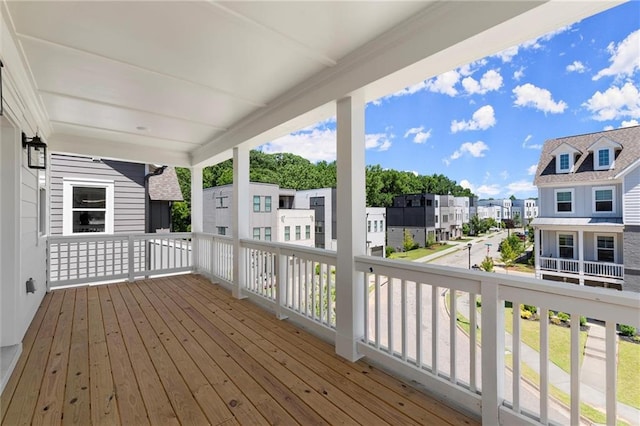 1417 Coretta Scott Bnd, Atlanta, GA 30318 - deck with a residential view