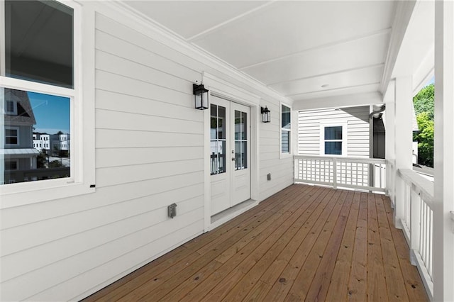 1417 Coretta Scott Bnd, Atlanta, GA 30318 - wooden deck with french doors