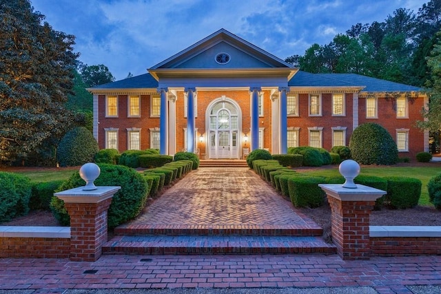 view of neoclassical / greek revival house