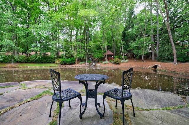 view of patio / terrace with a gazebo