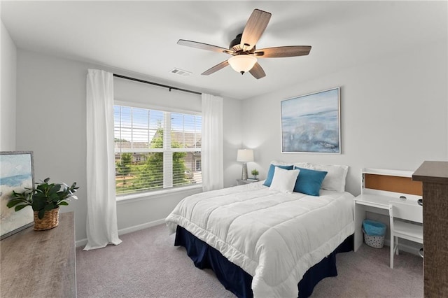 34 Hemlock Gln, Dallas, GA 30132 - carpeted bedroom with baseboards and a ceiling fan