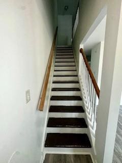 3609 Ginnis Rd, Atlanta, GA 30331 - staircase featuring wood finished floors