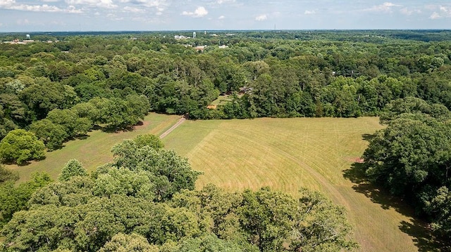 drone / aerial view with a rural view