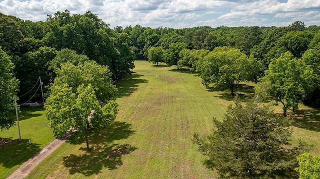 bird's eye view featuring a rural view