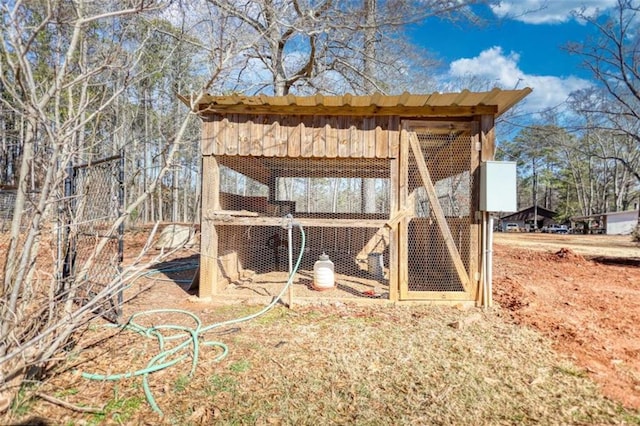 view of outbuilding