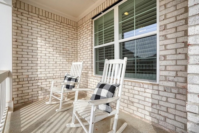 balcony with a porch