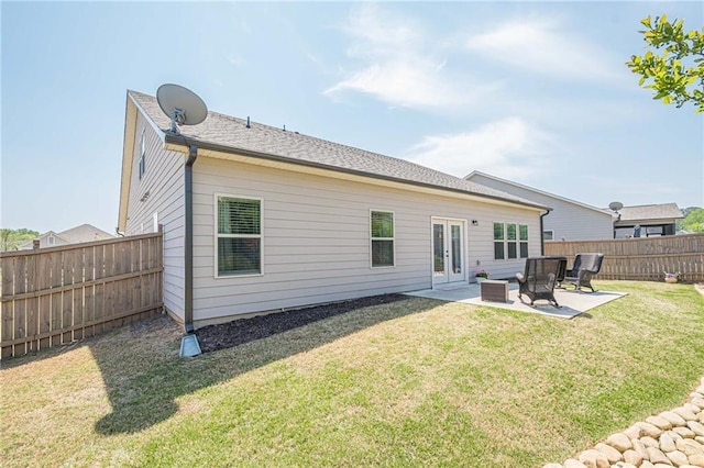 3715 Bridges Ct, Cumming, GA 30040 - back of property with a patio and french doors