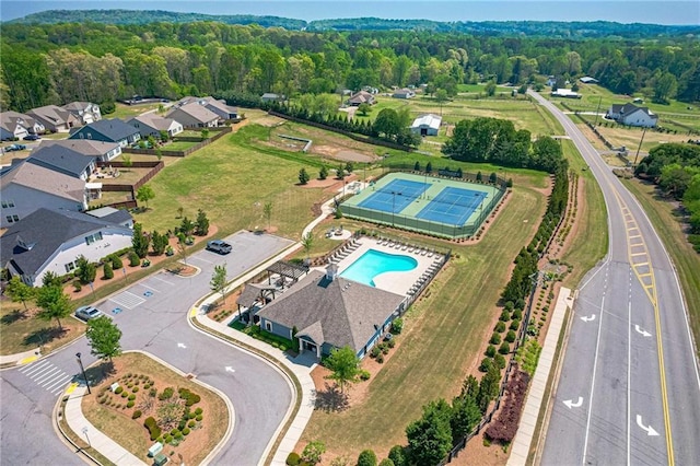 3715 Bridges Ct, Cumming, GA 30040 - drone / aerial view of a pool area