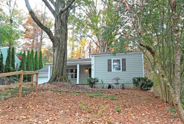 view of front of home