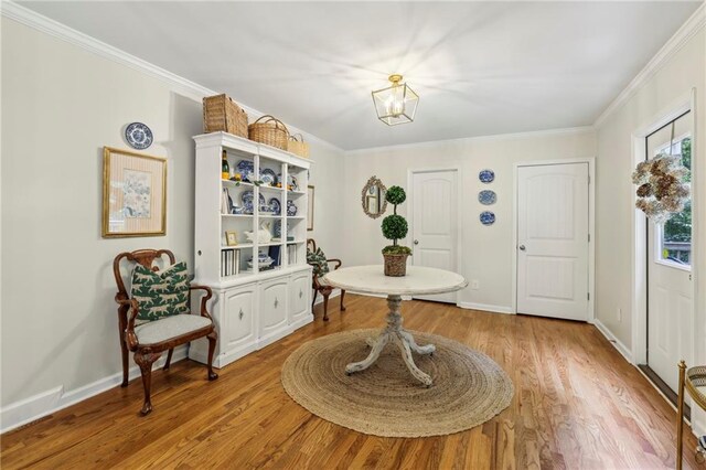 1600 Belle Isle Cir NE, Atlanta, GA 30329 - foyer with wood finished floors and crown molding
