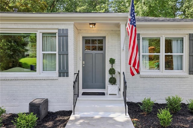 1600 Belle Isle Cir NE, Atlanta, GA 30329 - property entrance featuring brick siding