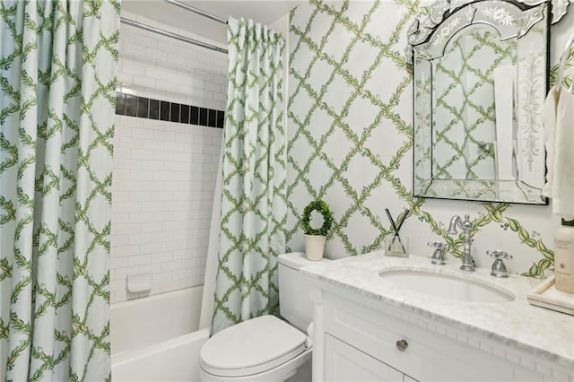 1600 Belle Isle Cir NE, Atlanta, GA 30329 - full bath featuring vanity and shower / tub combo with curtain