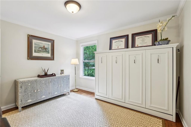 1600 Belle Isle Cir NE, Atlanta, GA 30329 - living area featuring ornamental molding and wood finished floors
