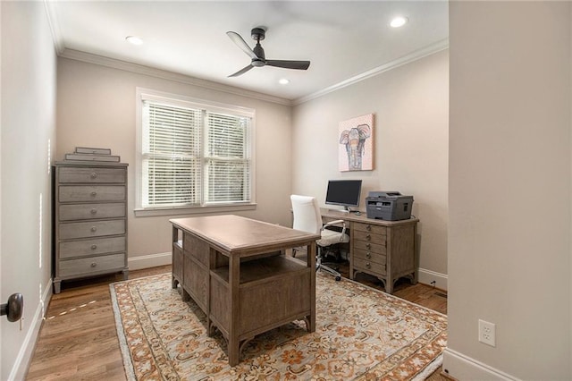 full bathroom with vanity, toilet, ornamental molding, and shower / tub combo with curtain