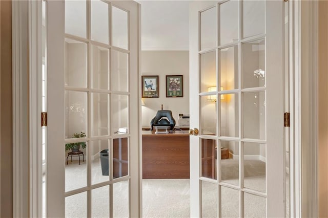 2287 Lake Ridge Ter, Lawrenceville, GA 30043 - detailed view of french doors and an office area
