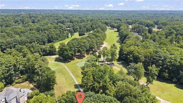 2287 Lake Ridge Ter, Lawrenceville, GA 30043 - aerial view of a heavily wooded area and a golf course