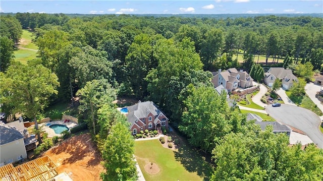 2287 Lake Ridge Ter, Lawrenceville, GA 30043 - aerial perspective of suburban area with a forest