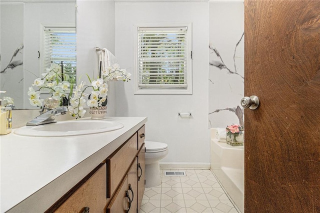 7002 Spout Springs Rd, Flowery Branch, GA 30542 - full bathroom featuring vanity, tub / shower combination, and tile patterned floors