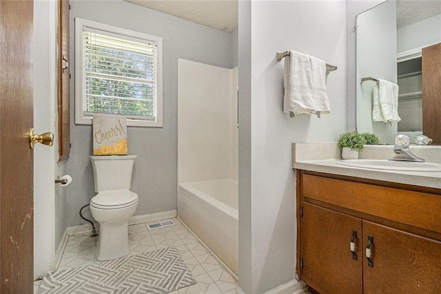 7002 Spout Springs Rd, Flowery Branch, GA 30542 - full bathroom featuring vanity, bathing tub / shower combination, and tile patterned floors