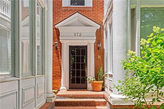872 Briarcliff Rd NE Unit B2, Atlanta, GA 30306 - doorway to property with brick siding