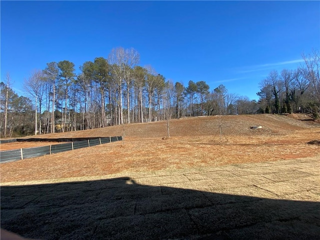 view of yard featuring a rural view