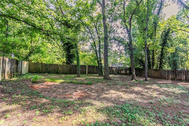 5383 Forest E Ln, Stone Mountain, GA 30088 - view of fenced backyard