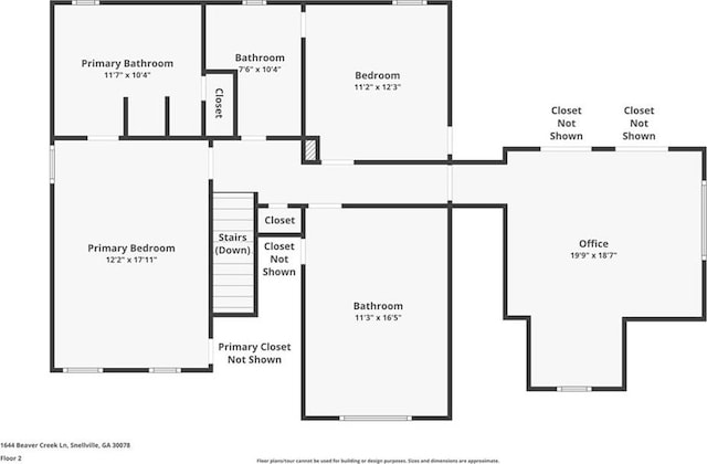 1644 Beaver Creek Ln, Snellville, GA 30078 - floor plan / room layout